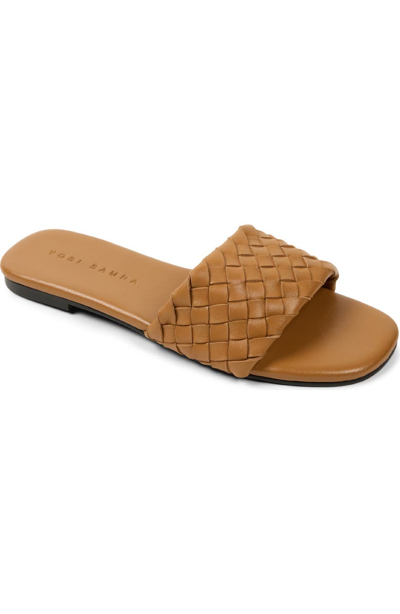 Yosi Samra Nathalie Slide Sandal, Main, color, Whiskey