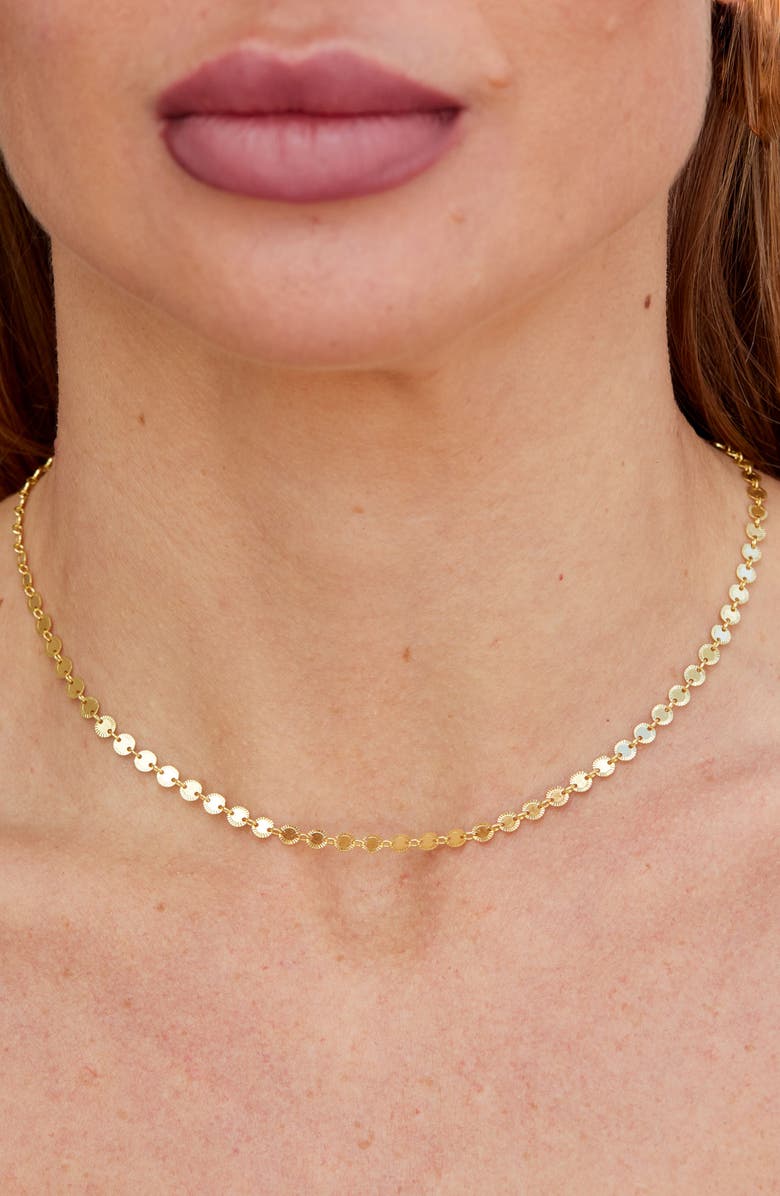 SAVVY CIE JEWELS Italian Chain Necklace, Alternate, color, Yellow