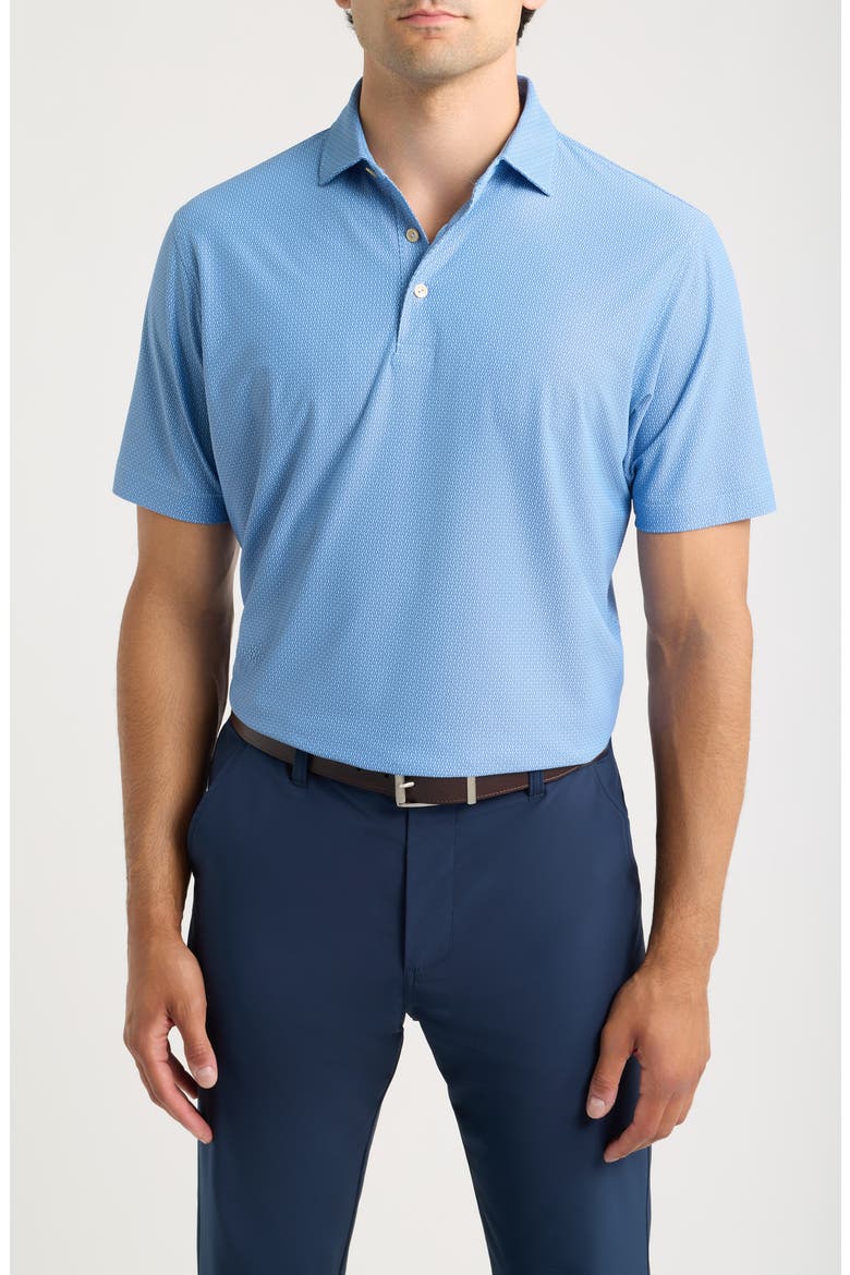 Currituck Summer Comfort Performance Mesh Polo, Main, color, COTTAGE BLUE