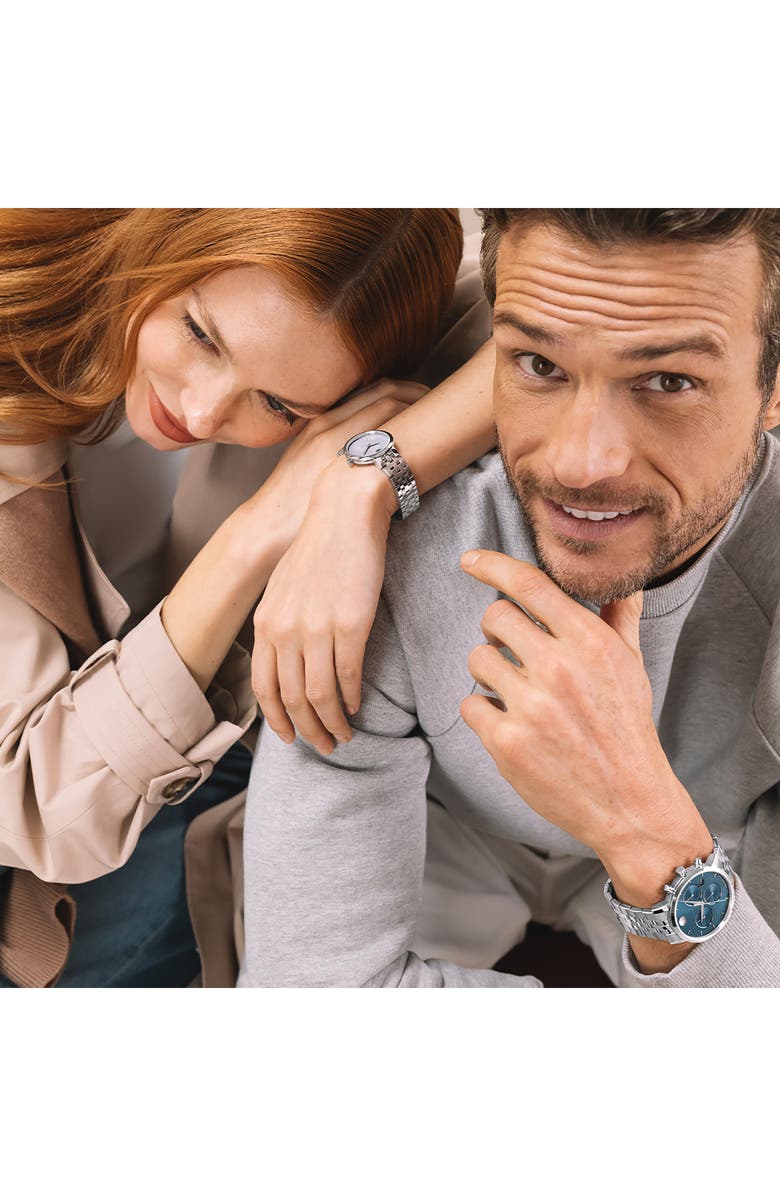 Movado Museum Classic Chronograph Bracelet Watch, 42mm, Alternate, color, Blue