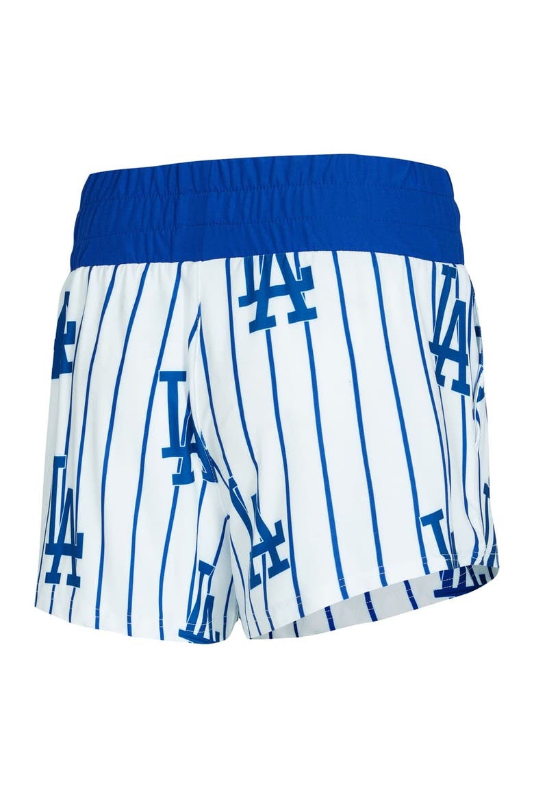 Women's Concepts Sport  White Los Angeles Dodgers Pinstripe Record Tank & Short Set, Alternate, color, White