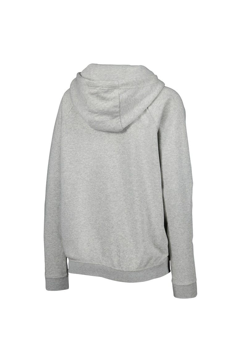 Women's Nike Heather Gray Canada Soccer Lockup Varsity Fleece Raglan Pullover Hoodie, Alternate, color, Heather Gray