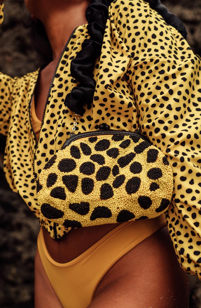 BRUNNA.CO The Arnoldi Mandy Hand-beaded Clutch, Alternate, color, Yellow