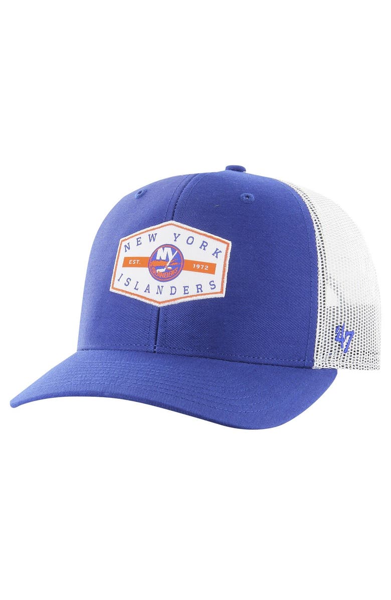 '47 Men's '47 Royal New York Islanders Convoy Trucker Adjustable Hat, Main, color, Royal