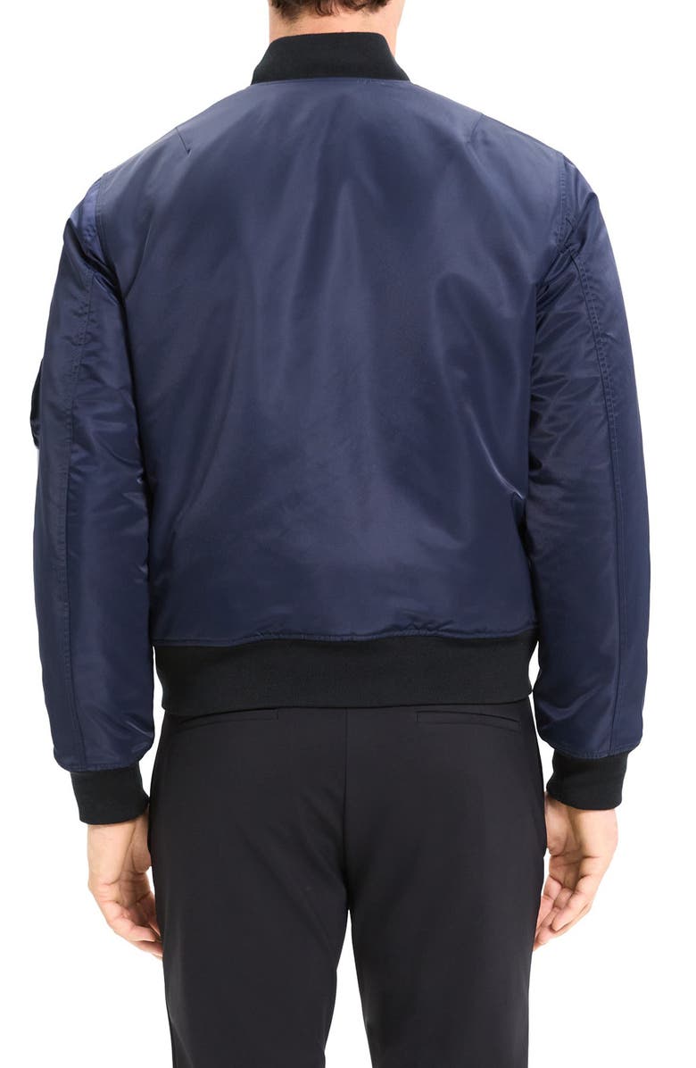Theory Slim Fit Flight Bomber Jacket, Alternate, color, 