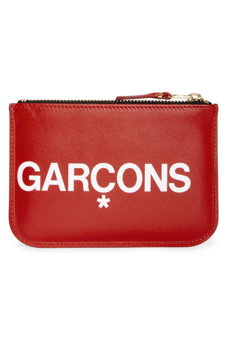 Huge Logo Small Zip Pouch, Alternate, color, RED