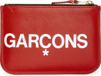 【関税&送料込】Comme Des Garcons Wallet Small Zipper Pouch Comme des Garçons Wallets Huge Logo Small Zip Pouch | Nordstrom
