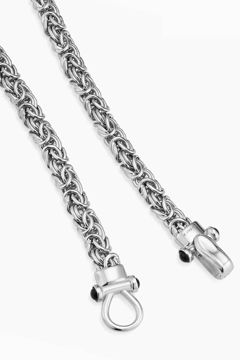 Sterling Silver Byzantine Artisan Bracelet, Alternate, color, Silver