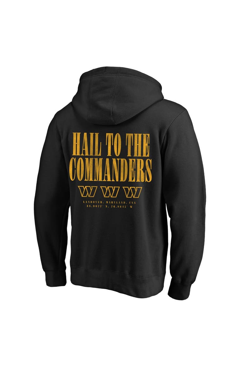 Men's Fanatics Black Washington Commanders Big & Tall Relaxed Intense Rivalry Hoodie, Alternate, color, Black