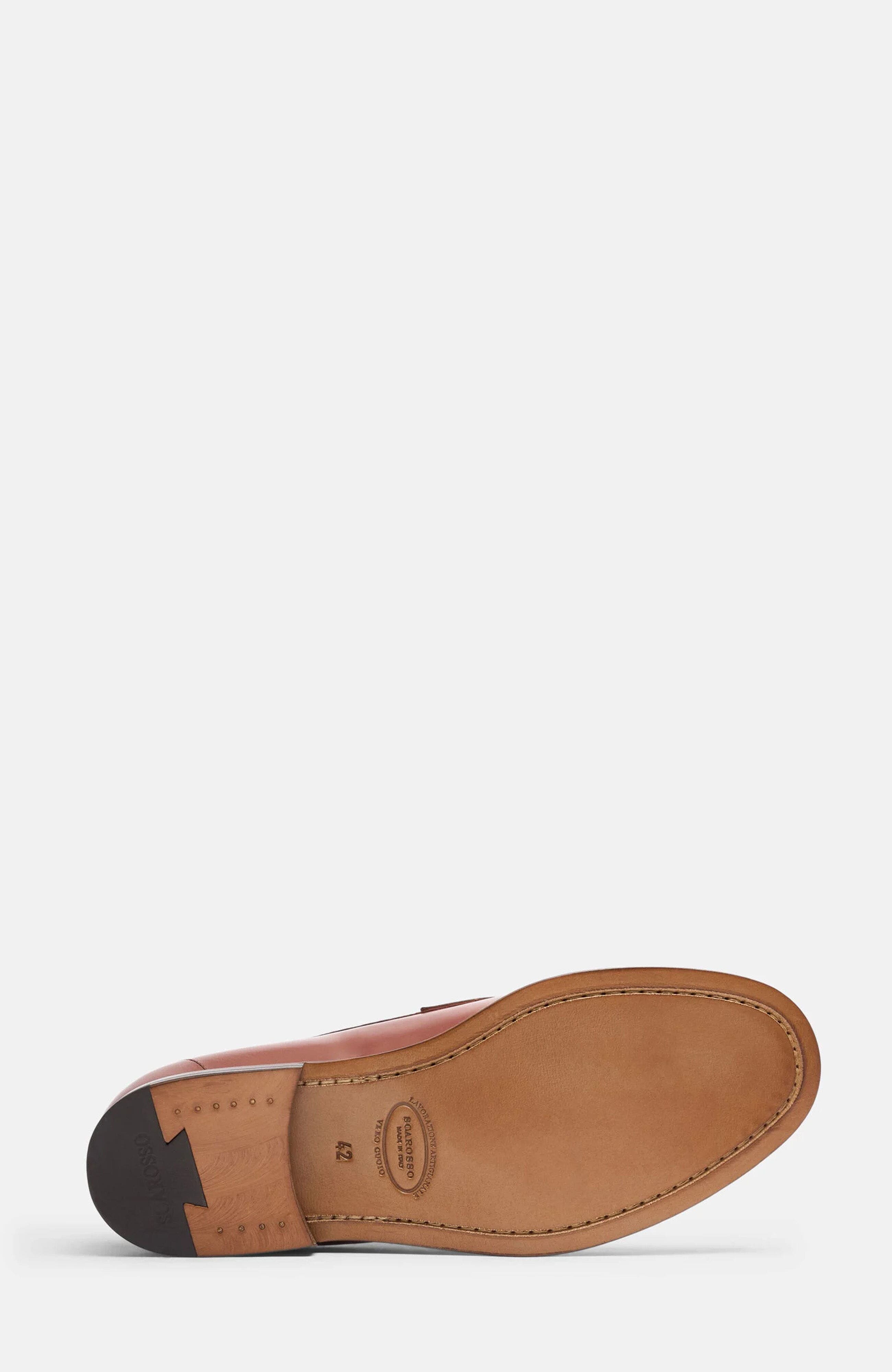 SCAROSSO Havana Loafers, Alternate, color, Cognac - Calf
