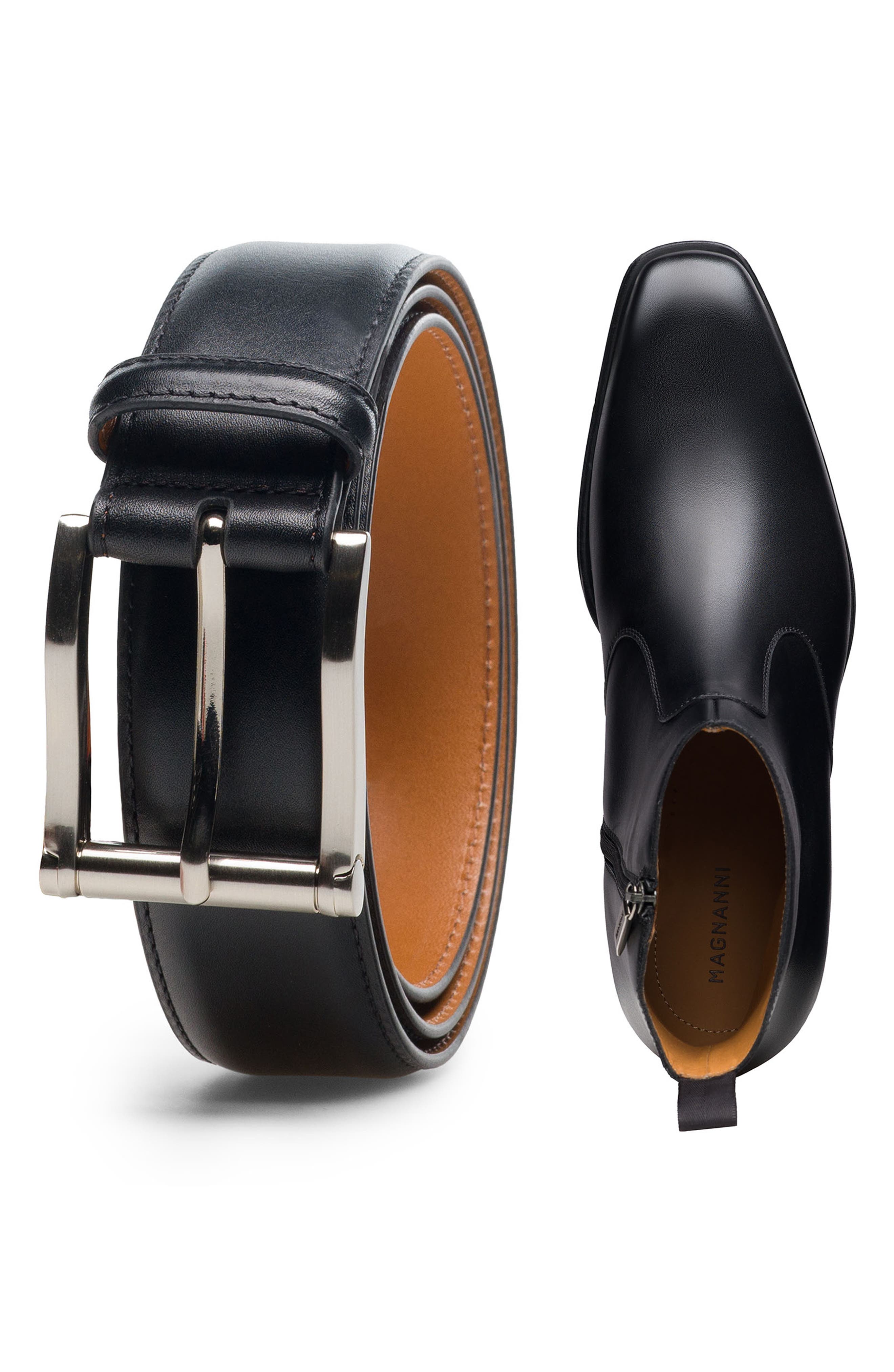 Magnanni Logan Zip Boot, Alternate, color, Black