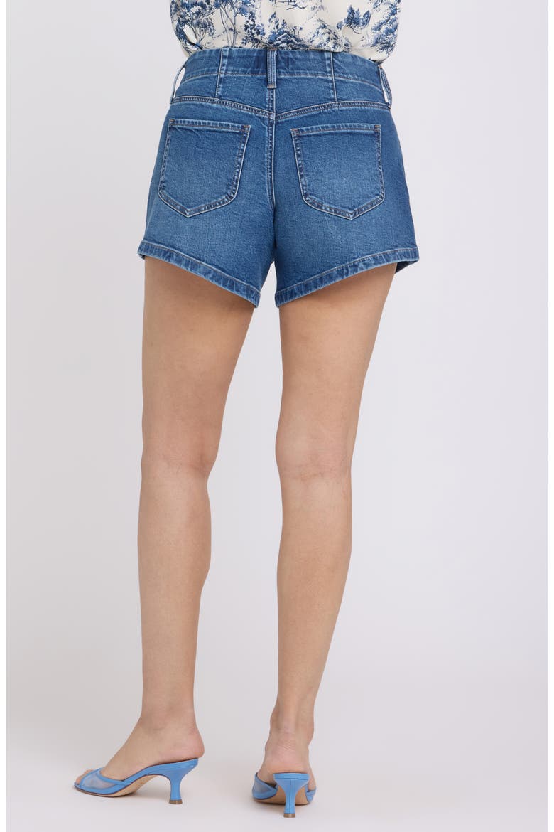 Seline Button Tab Denim Shorts, Alternate, color, WILD RIVER