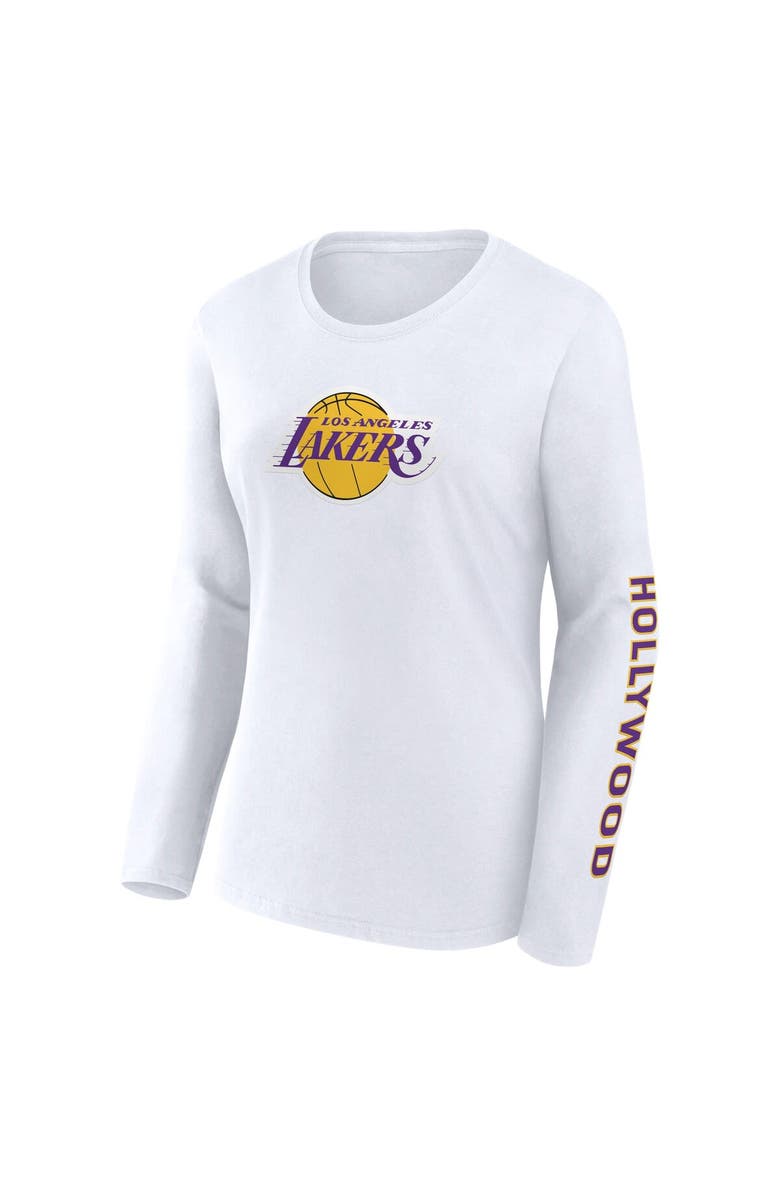 FANATICS Women's Fanatics White Los Angeles Lakers Long Sleeve T-Shirt, Alternate, color, White