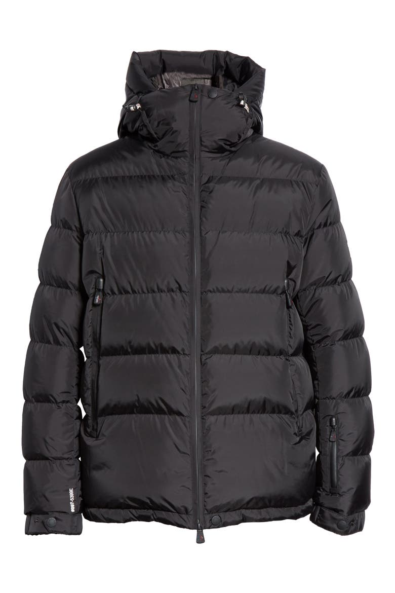 Grenoble Isorno Hooded Nylon Puffer Jacket, Alternate, color, BLACK