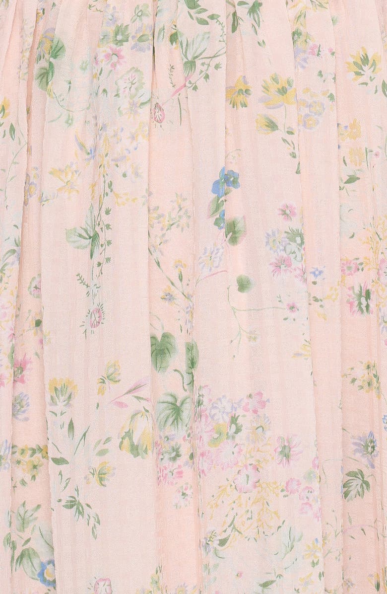 Petal & Pup Angelica Floral Flutter Sleeve Maxi Dress, Alternate, color, 
