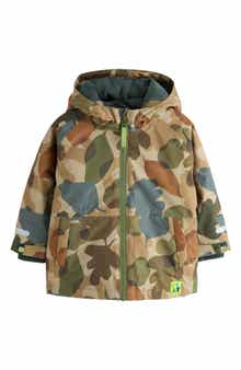 Camo Print Waterproof Hooded Jacket