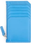ROYCE New York Zip Leather Card Case