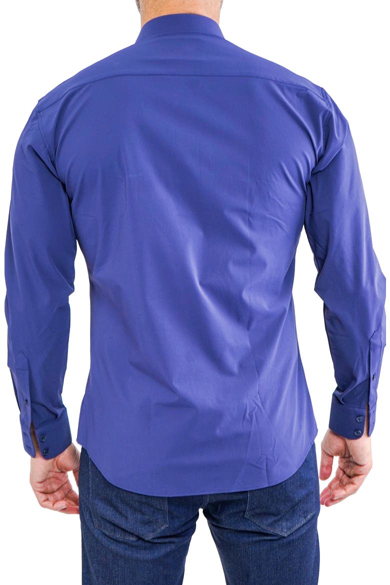 Einstein Stretchcore Performance Button-Up Shirt, Alternate, color, BLUE