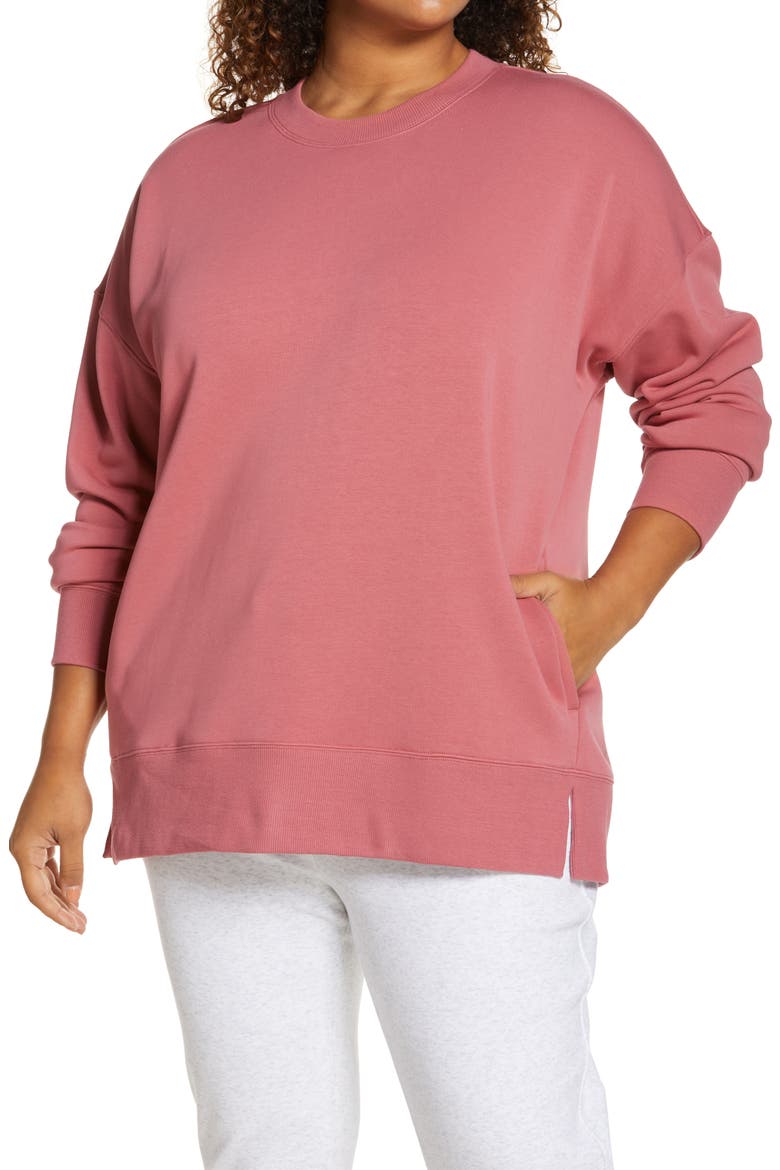 Amazing Crewneck Sweatshirt, Main, color, PINK MAUVE