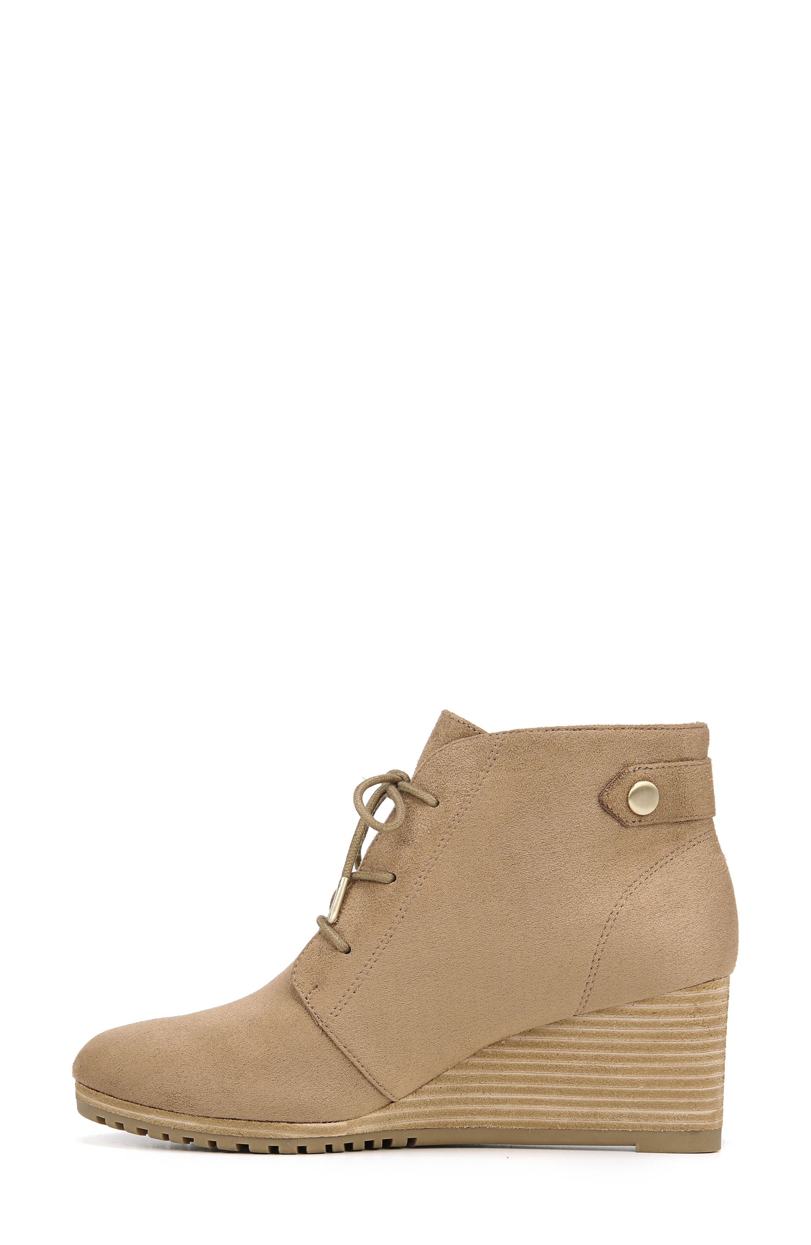 Conquer Wedge Bootie, Alternate, color, BROWN FABRIC