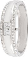 Peugeot Fashion Crystal Accented Cuff Bangle- 18MM