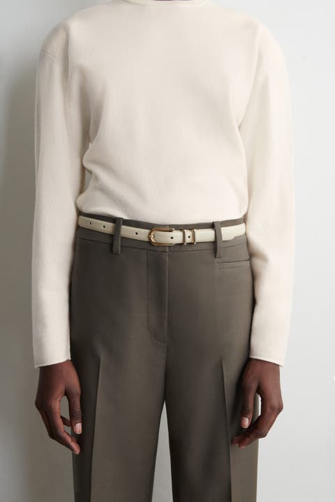 Saffiano Leather Belt