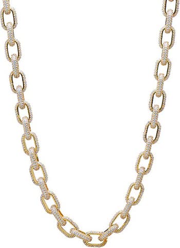 BY ADINA EDEN CZ Twisted Rope Chain Necklace Nordstrom
