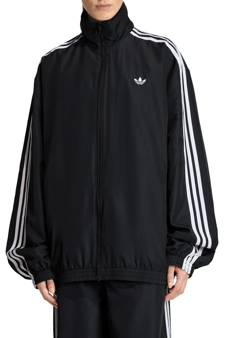 Firebird Recycled Polyester Track Jacket, Main, color, BLACK/ WHITE