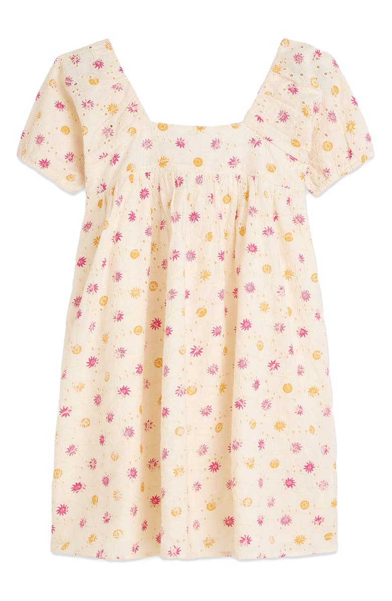 Scotch & Soda Kids' Eyelet Dress, Main, color, Foulard Multi