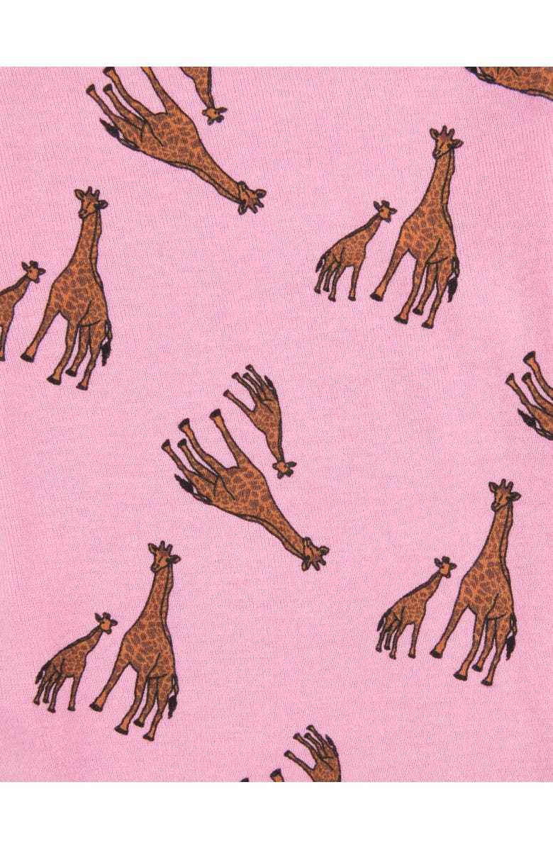 Leveret Girls Matching Doll Printed Cotton Pajamas, Animal & Seasonal Prints, Alternate, color, Giraffe