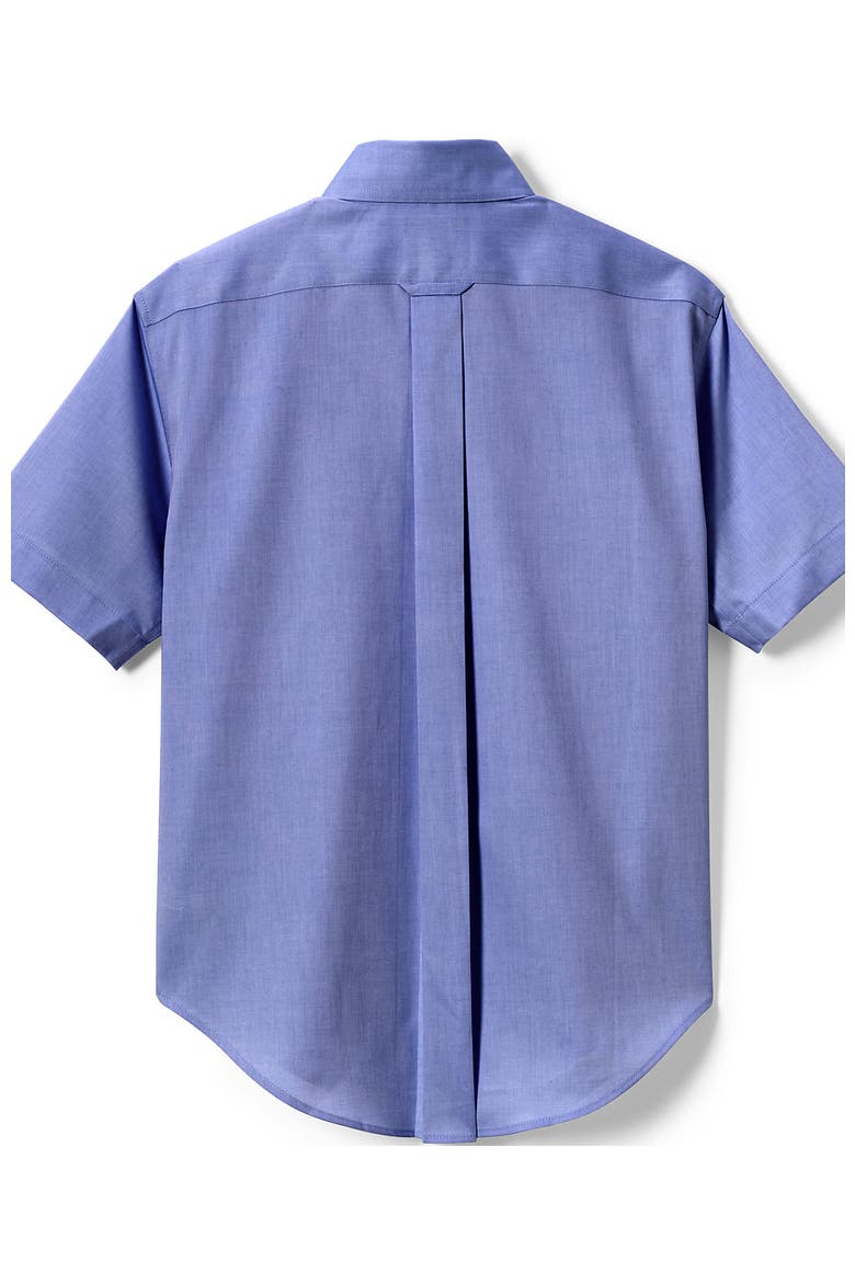 School Uniform  Short Sleeve No Iron Pinpoint Dress Shirt, Alternate, color, French Blue