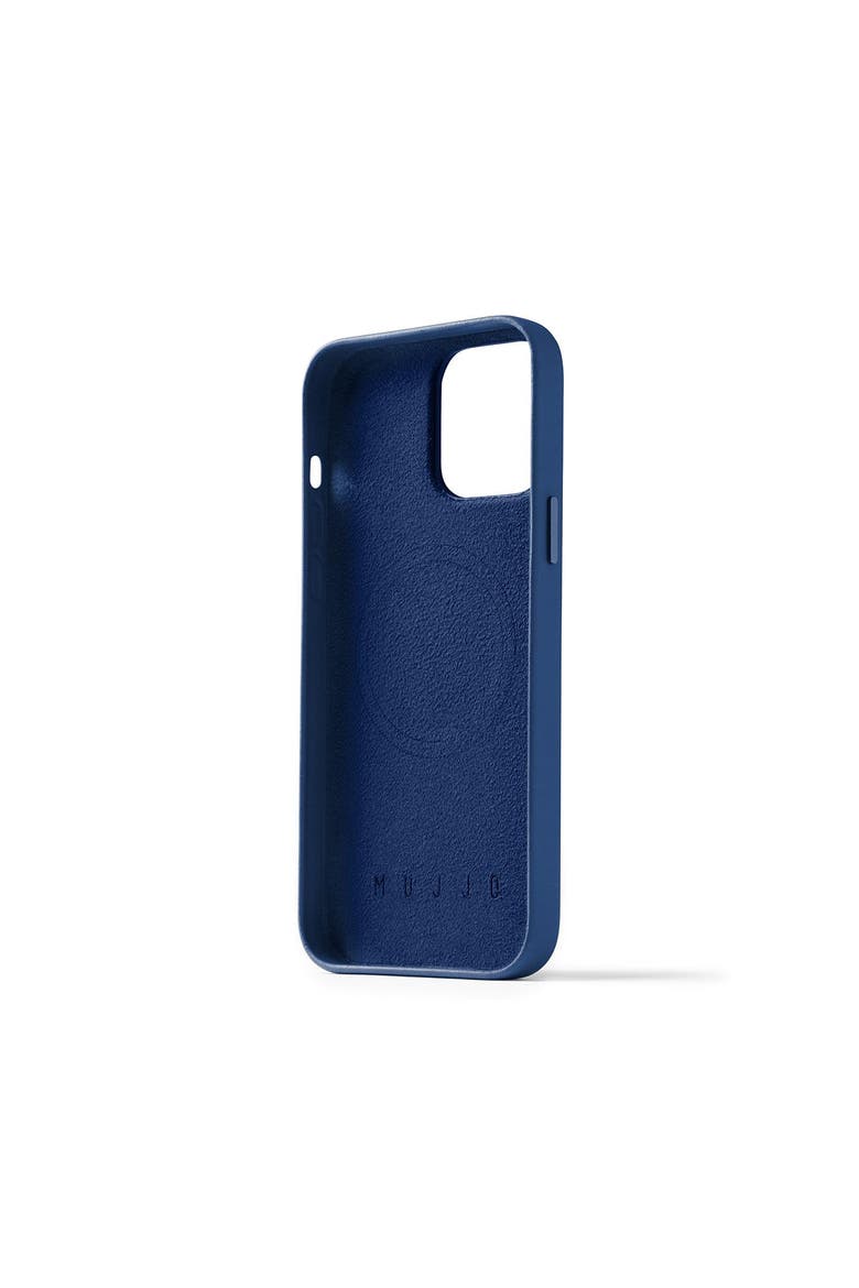 Full Leather MagSafe Wallet Case for iPhone 14 Pro Max, Alternate, color, Monaco Blue