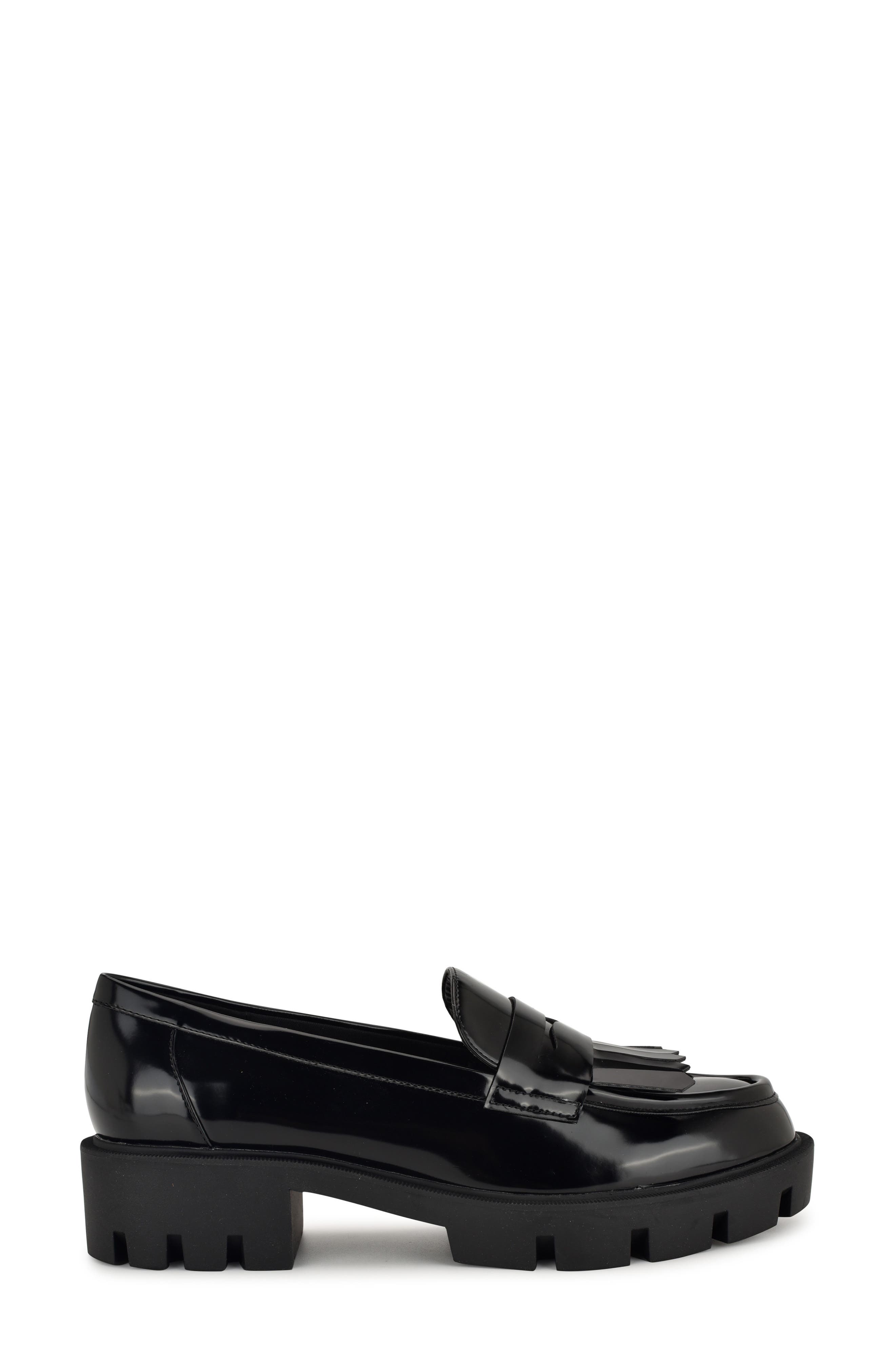 Nine West Missa Platform Lug Loafer, Alternate, color, Black 001