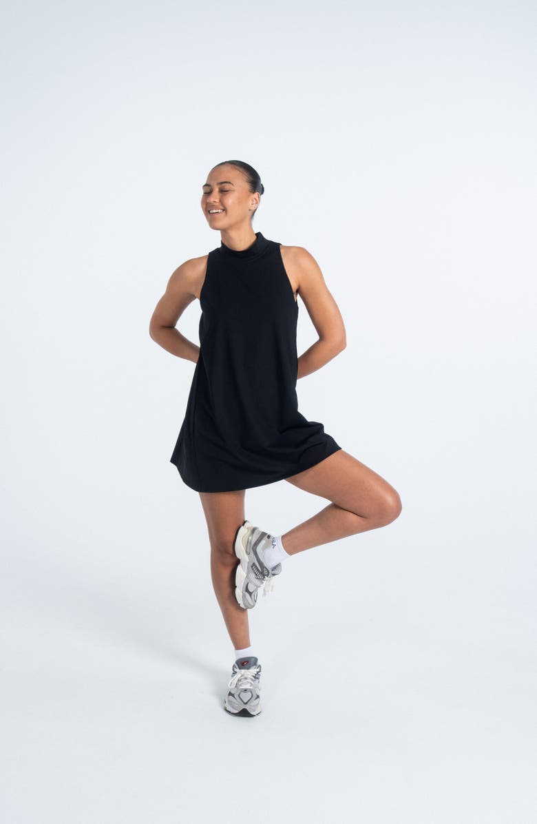 Sierra Madre Golf Ready Swing Dress, Alternate, color, Black