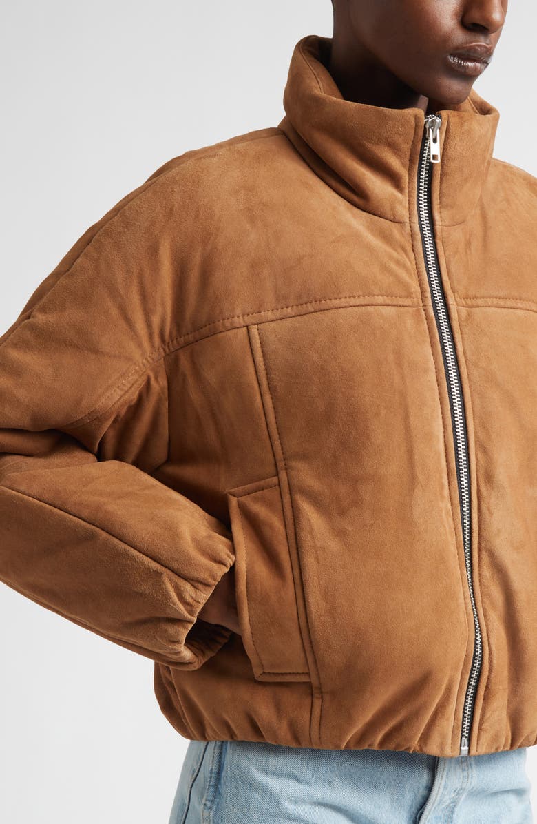 Stand Studio Alba Suede Jacket, Alternate, color, Tan