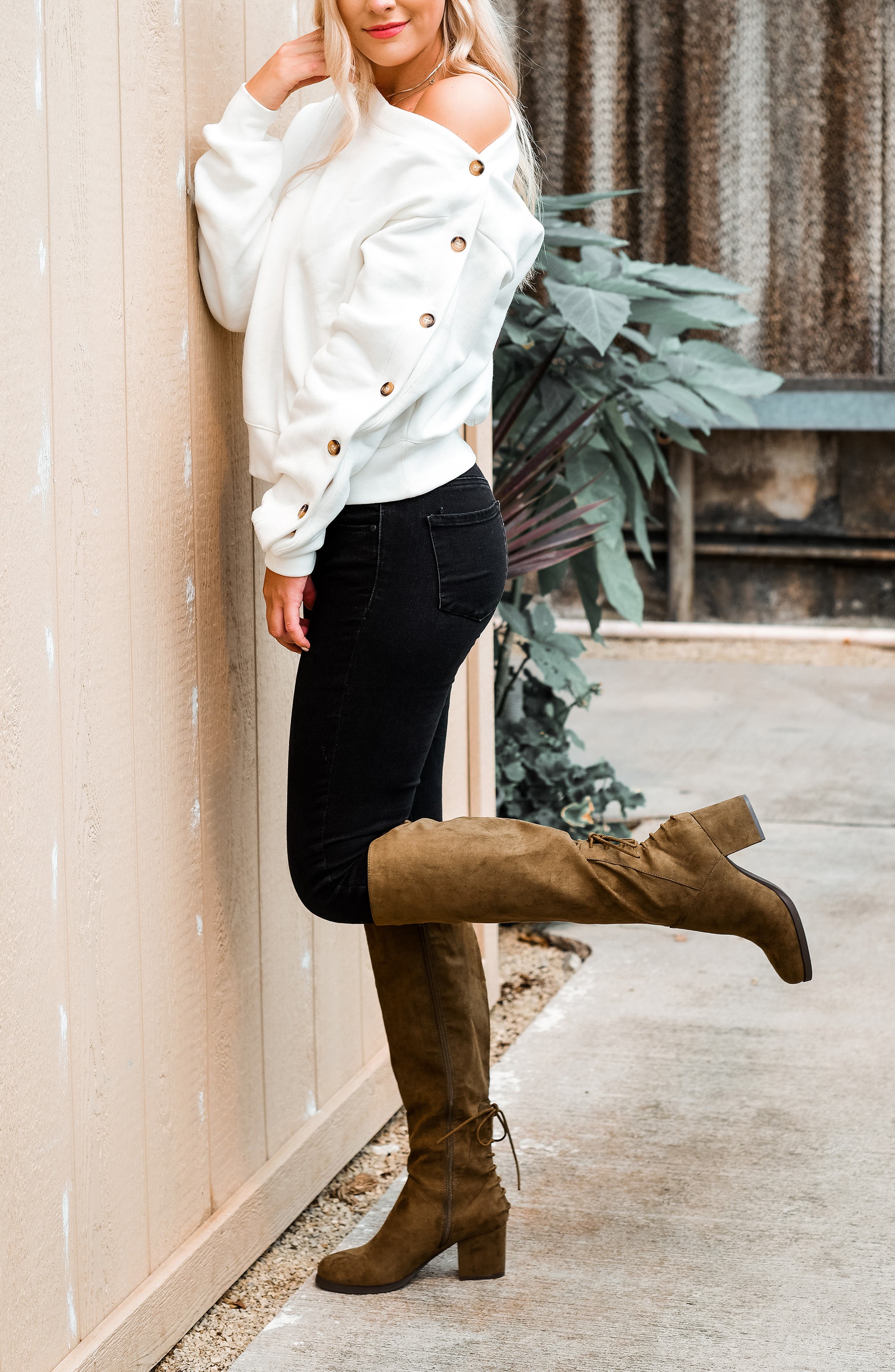 Journee Collection Leeda Boot, Alternate, color, Black