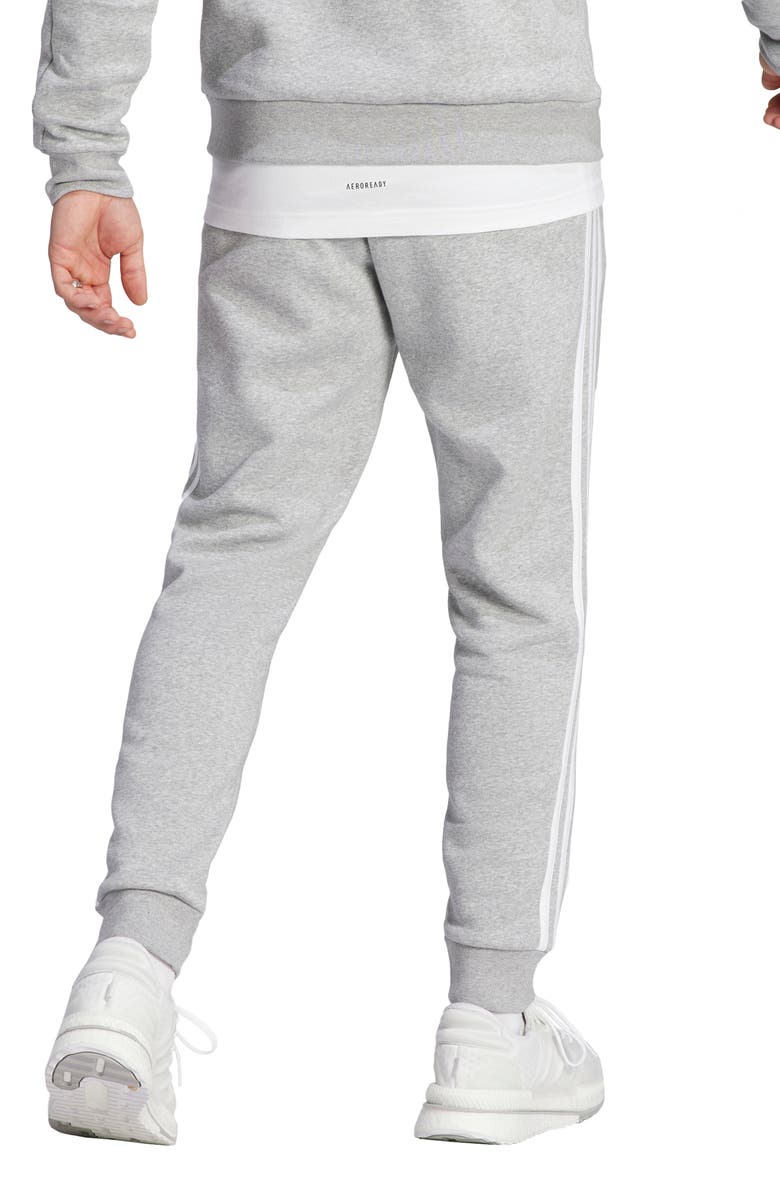 adidas Fleece Tapered Cuff Pants, Alternate, color, 