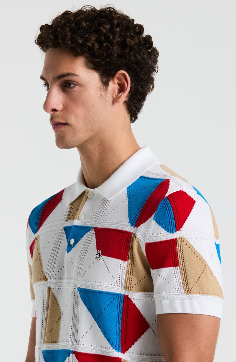 Original Penguin Multicolor Jacquard Polo, Alternate, color, 