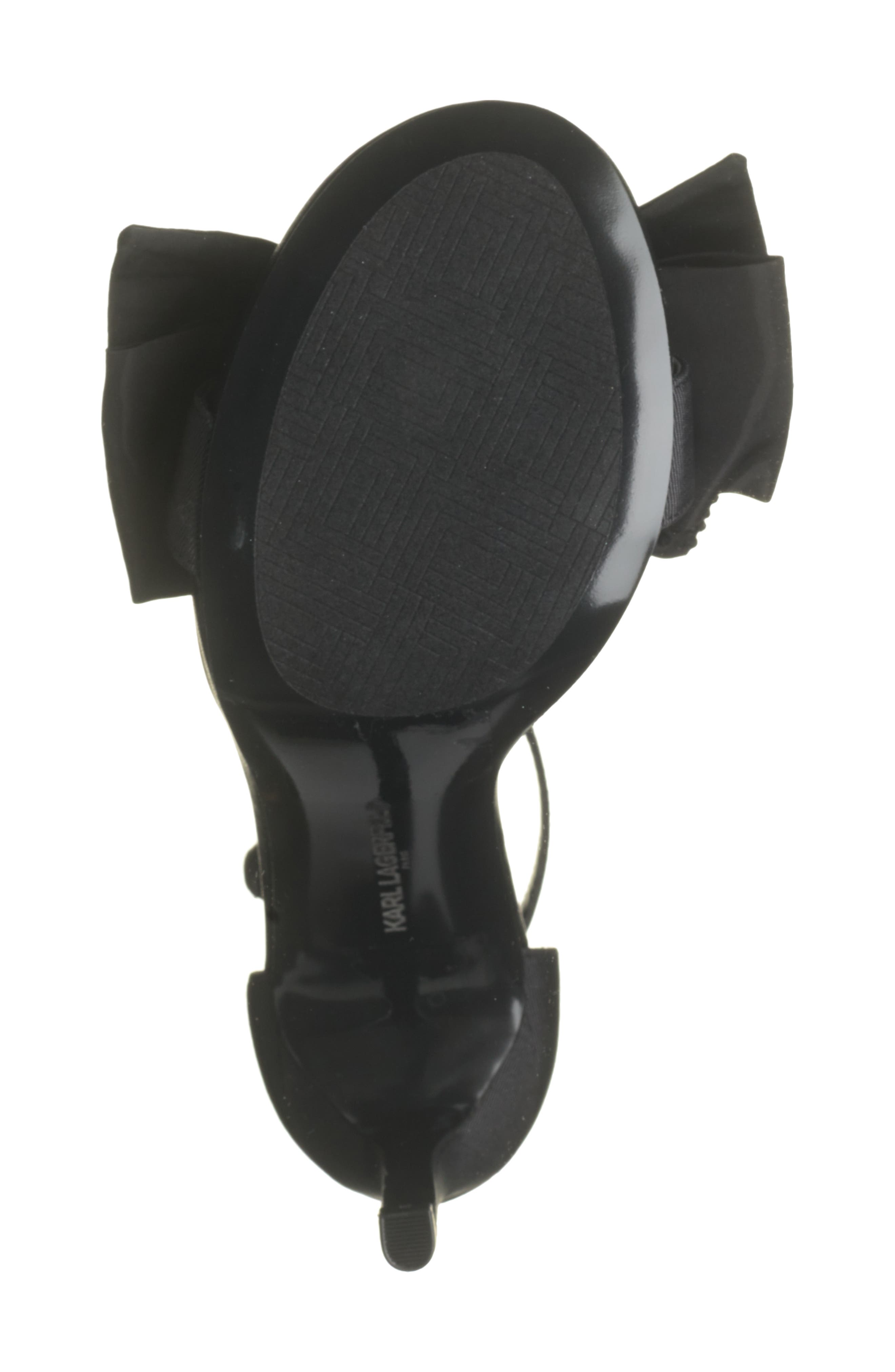 KARL LAGERFELD PARIS Kenz Rhinestone Bow Sandal, Alternate, color, 