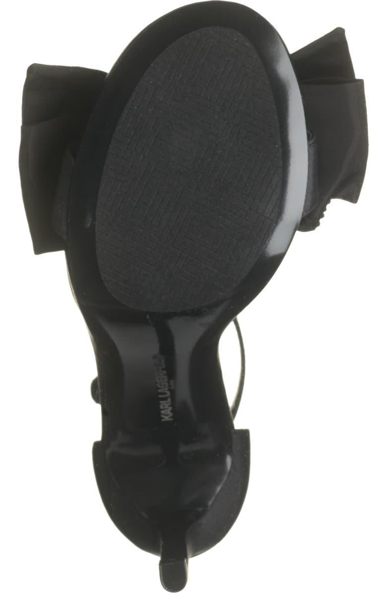 KARL LAGERFELD PARIS Kenz Rhinestone Bow Sandal, Alternate, color,