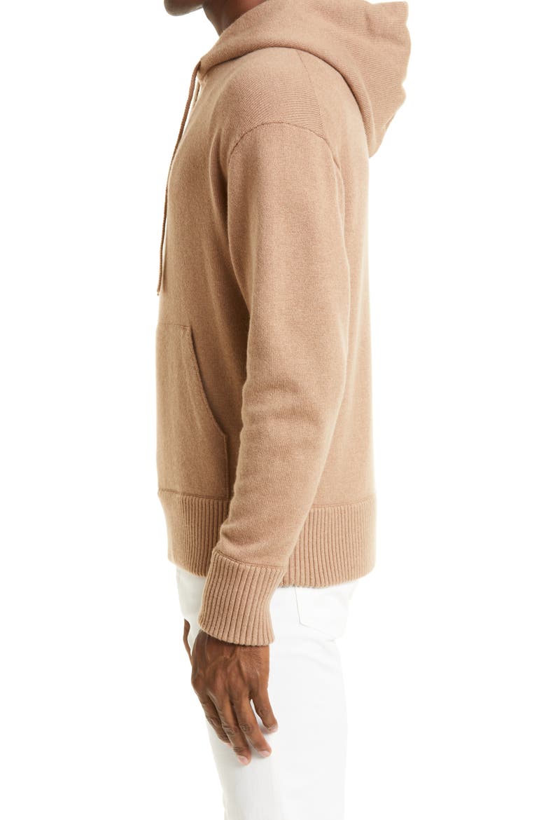 Chunky Cashmere Hoodie, Alternate, color, VICUNA