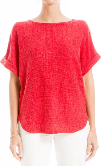 MAX STUDIO Short Sleeve Ribbed T-Shirt | Nordstromrack