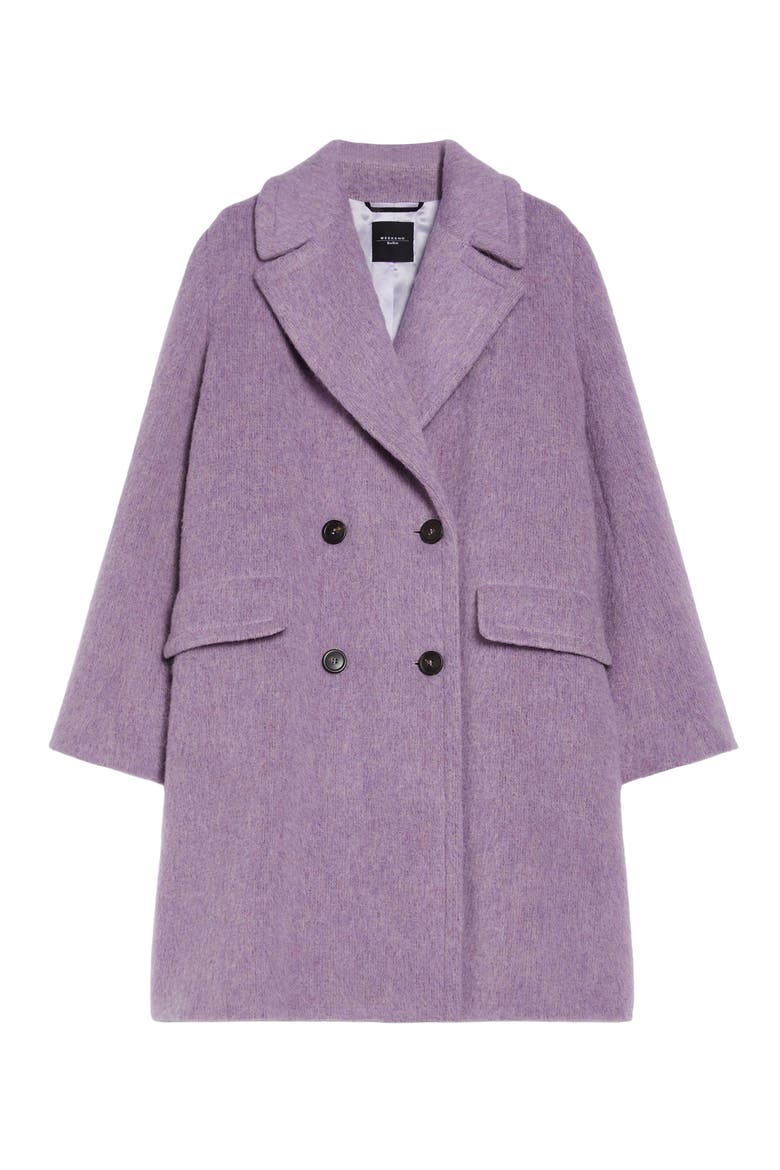Hello Virgin Wool Blend Coat, Alternate, color, LILAC
