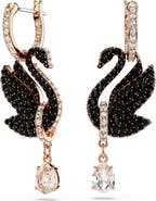 Swarovski Swan Crystal Drop Earrings
