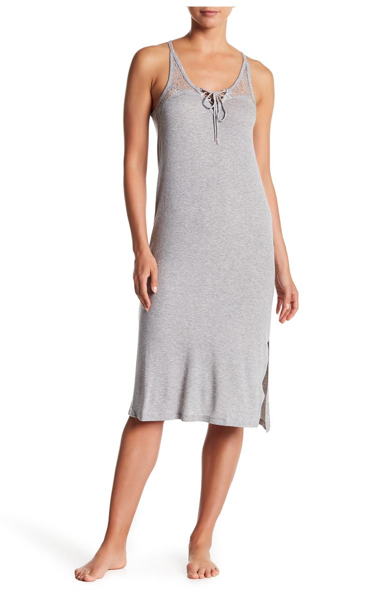 Honeydew Breakaway Ribbed Knit Chemise, Main, color,