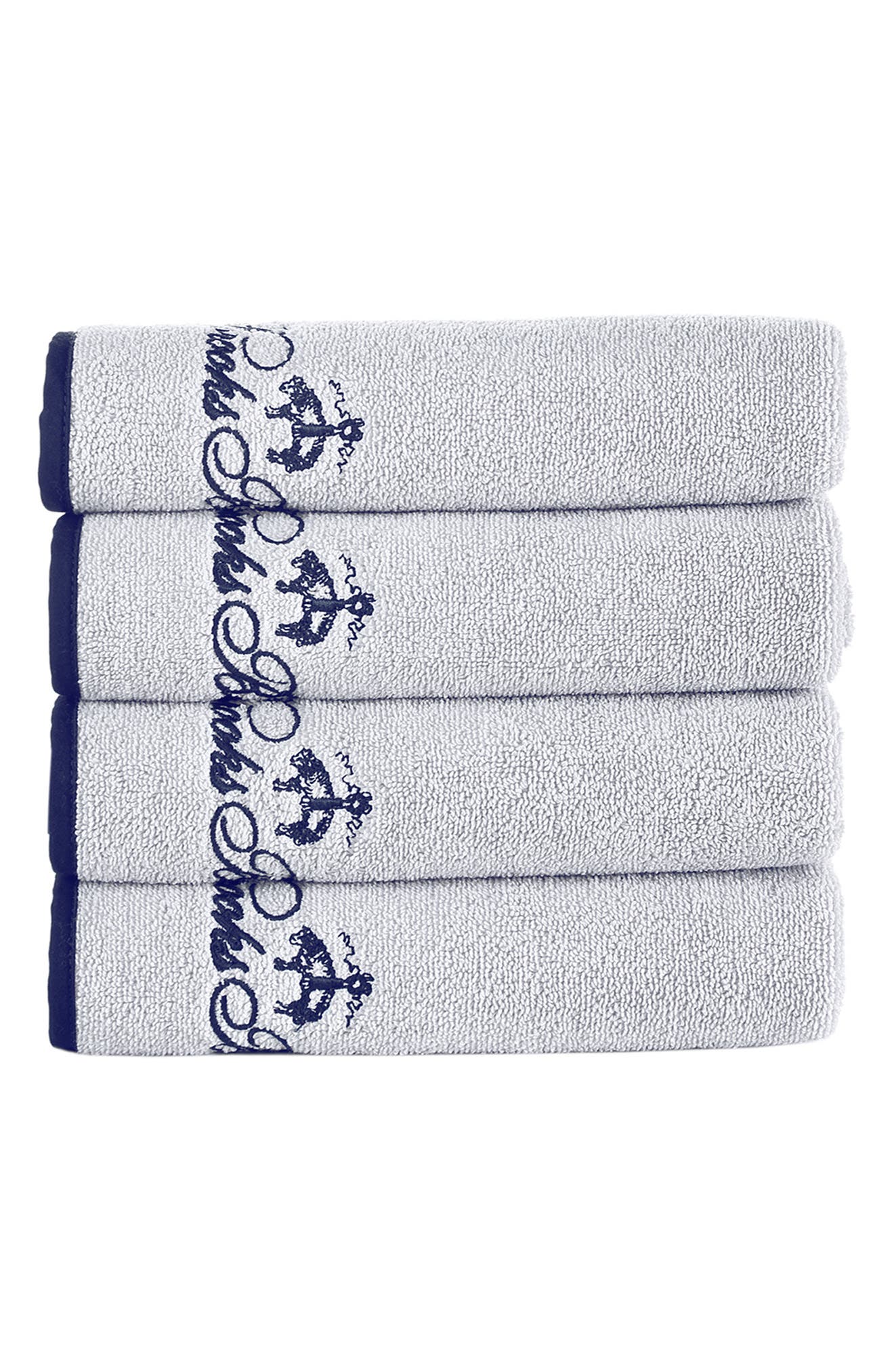 Contrast Frame 4-Pack Turkish Cotton Hand Towels