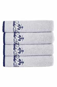 Contrast Frame 4-Pack Turkish Cotton Hand Towels