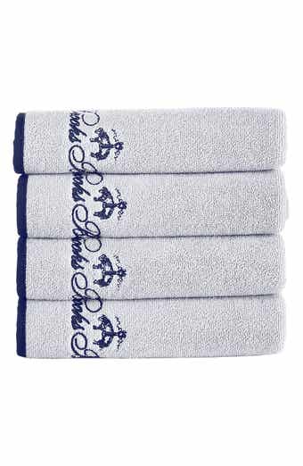Contrast Frame 4-Pack Turkish Cotton Hand Towels