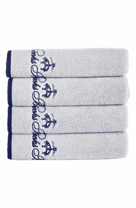 Contrast Frame 4-Pack Turkish Cotton Hand Towels