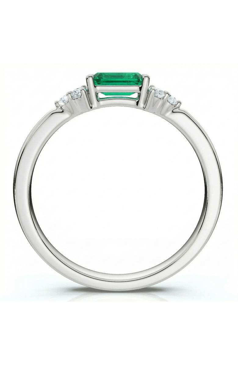 Bliss Diamond 1/3Ct Thin Emerald Diamond Stackable Wedding Ring 14k Gold Lab Grown, Alternate, color, 14K White Gold